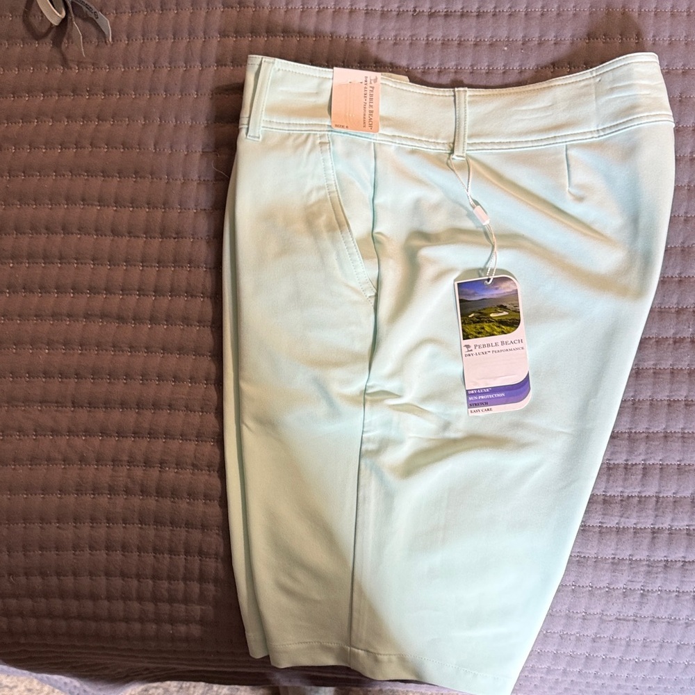 Pebble Beach Women's Athletic Shorts - Light Green